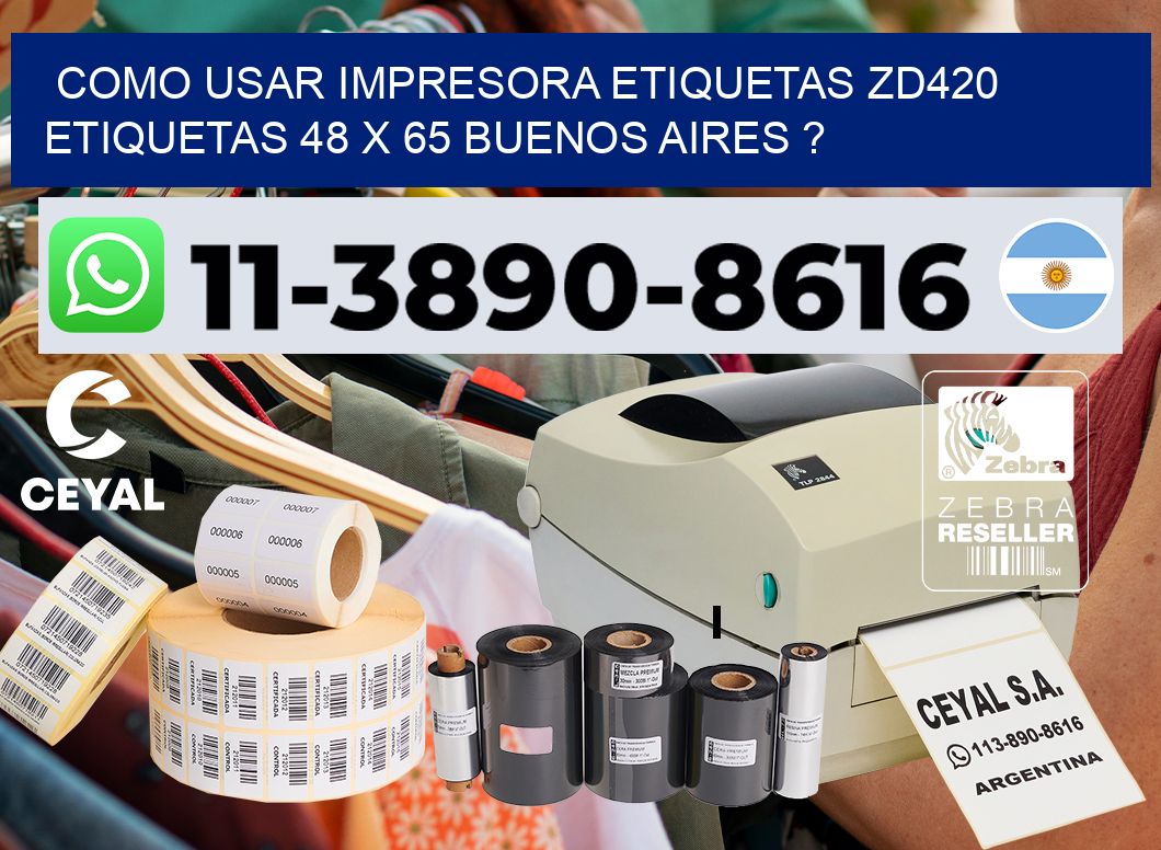 como usar impresora etiquetas zd420 etiquetas 48 x 65 Buenos Aires ?