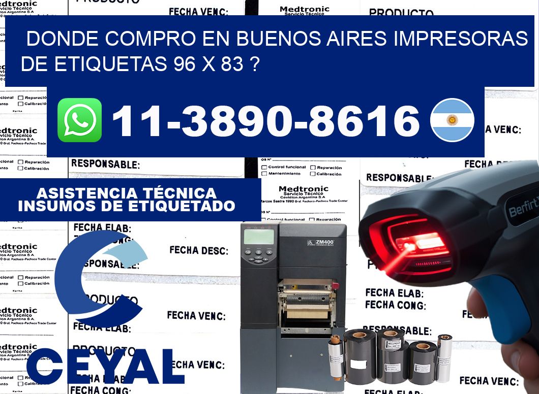 donde compro en buenos aires impresoras de etiquetas 96 x 83 ?