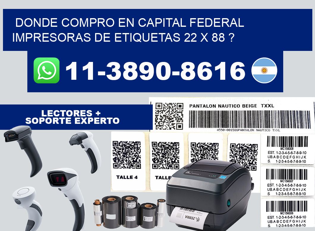 donde compro en capital federal impresoras de etiquetas 22 x 88 ?