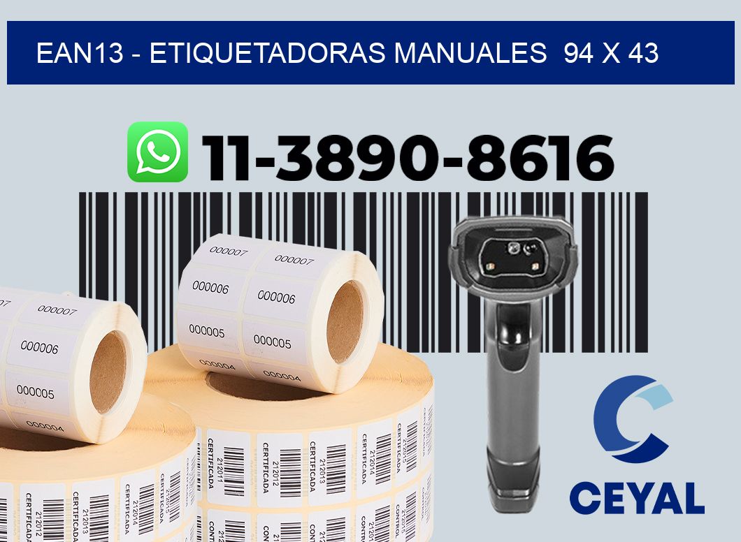 ean13 – Etiquetadoras Manuales  94 x 43