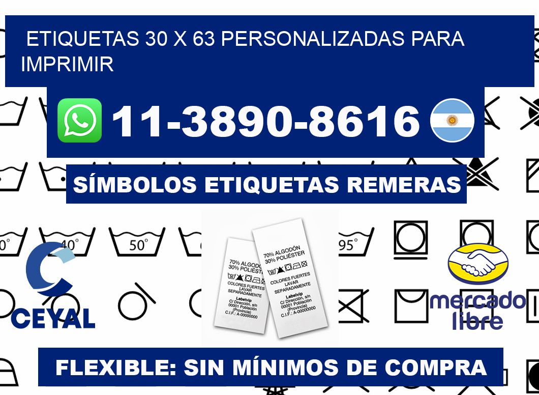 etiquetas 30 x 63 personalizadas para imprimir