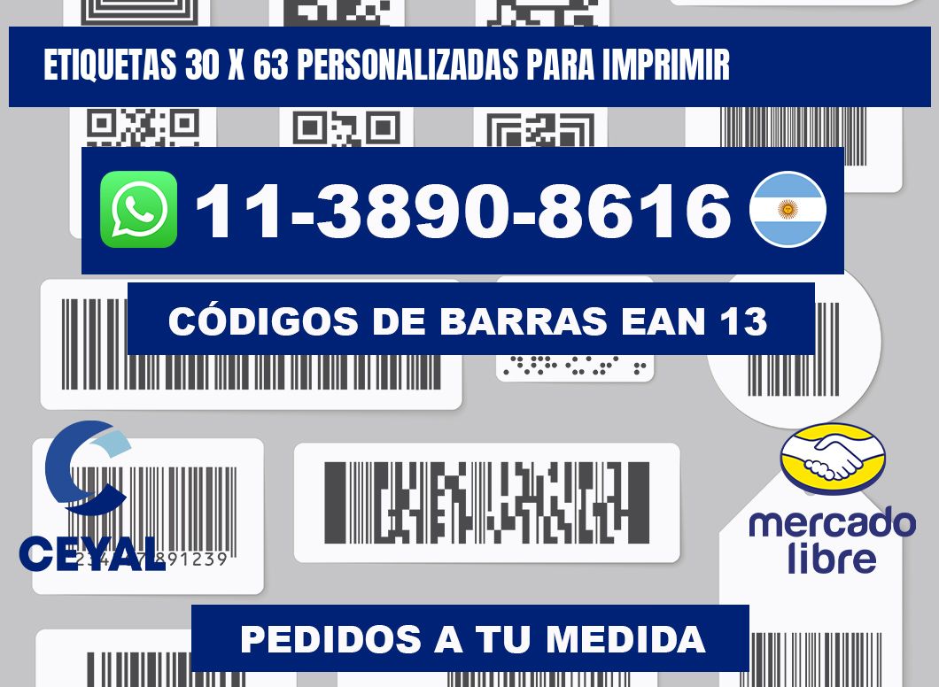 etiquetas 30 x 63 personalizadas para imprimir