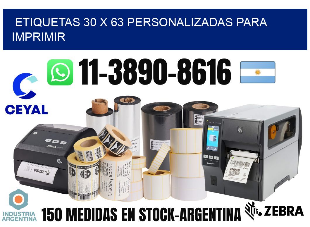 etiquetas 30 x 63 personalizadas para imprimir