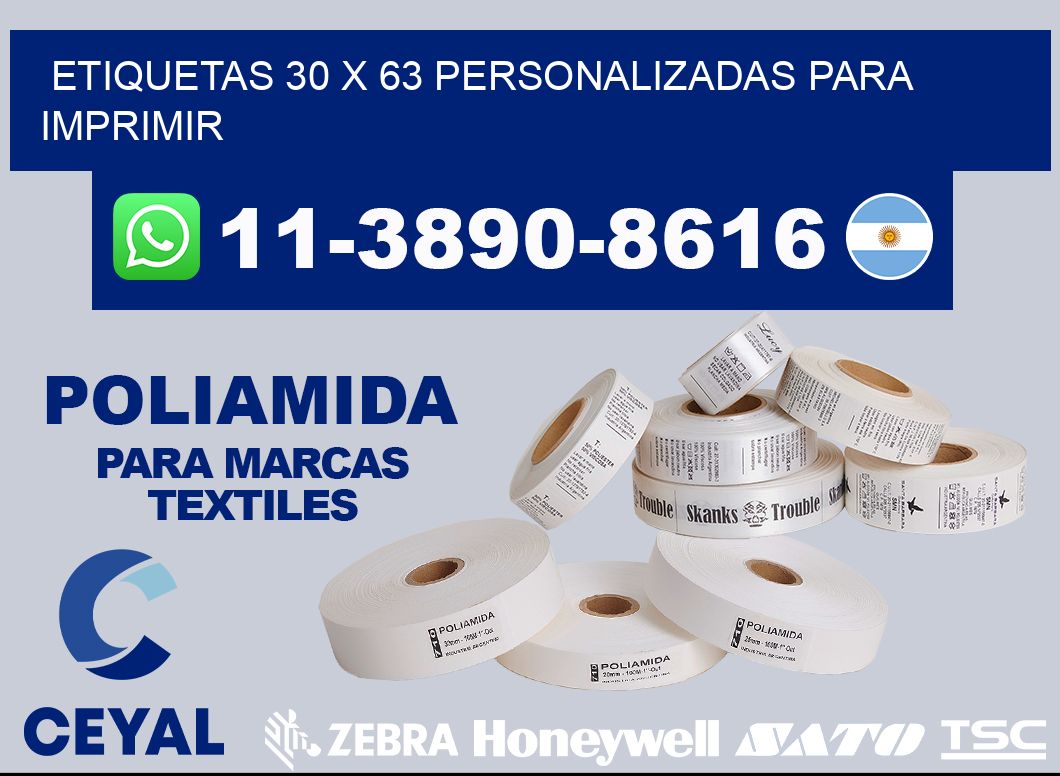 etiquetas 30 x 63 personalizadas para imprimir