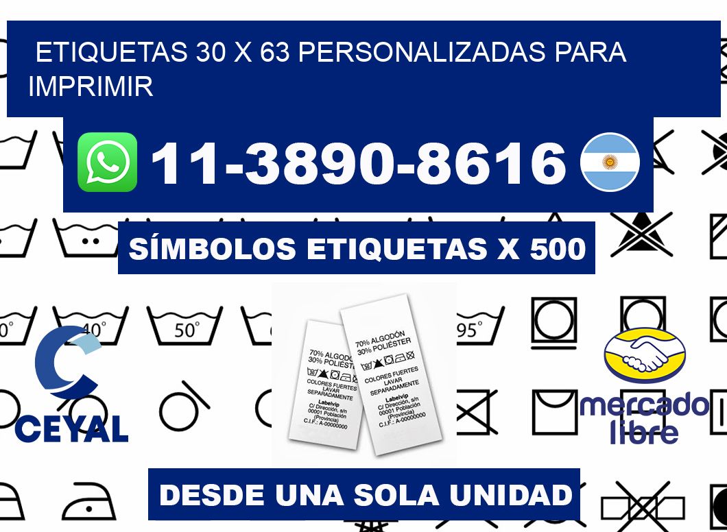 etiquetas 30 x 63 personalizadas para imprimir
