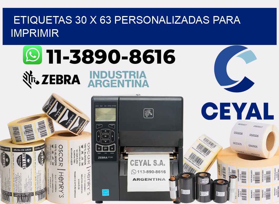 etiquetas 30 x 63 personalizadas para imprimir