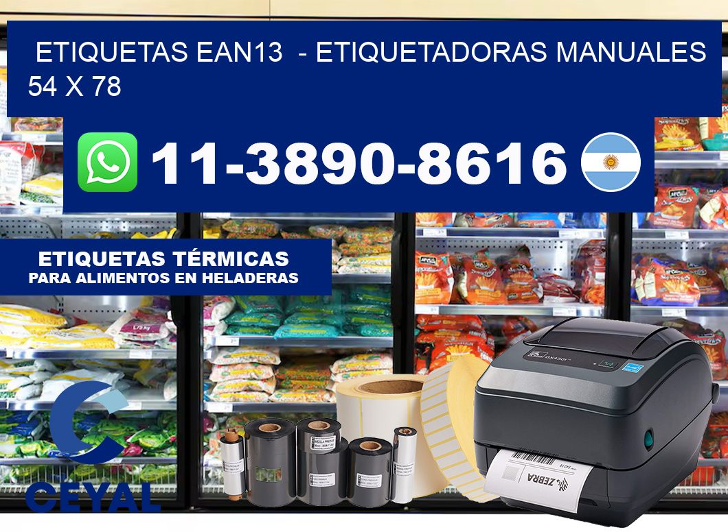 etiquetas ean13  – Etiquetadoras Manuales  54 x 78