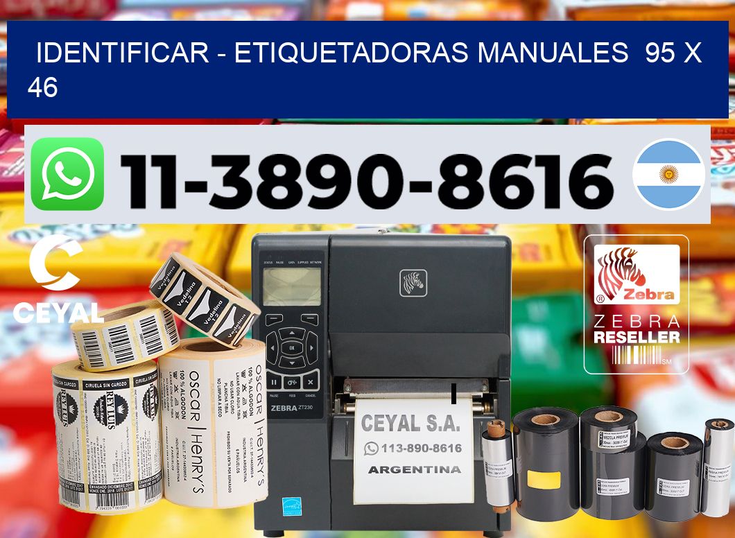 identificar - Etiquetadoras Manuales 95 x 46