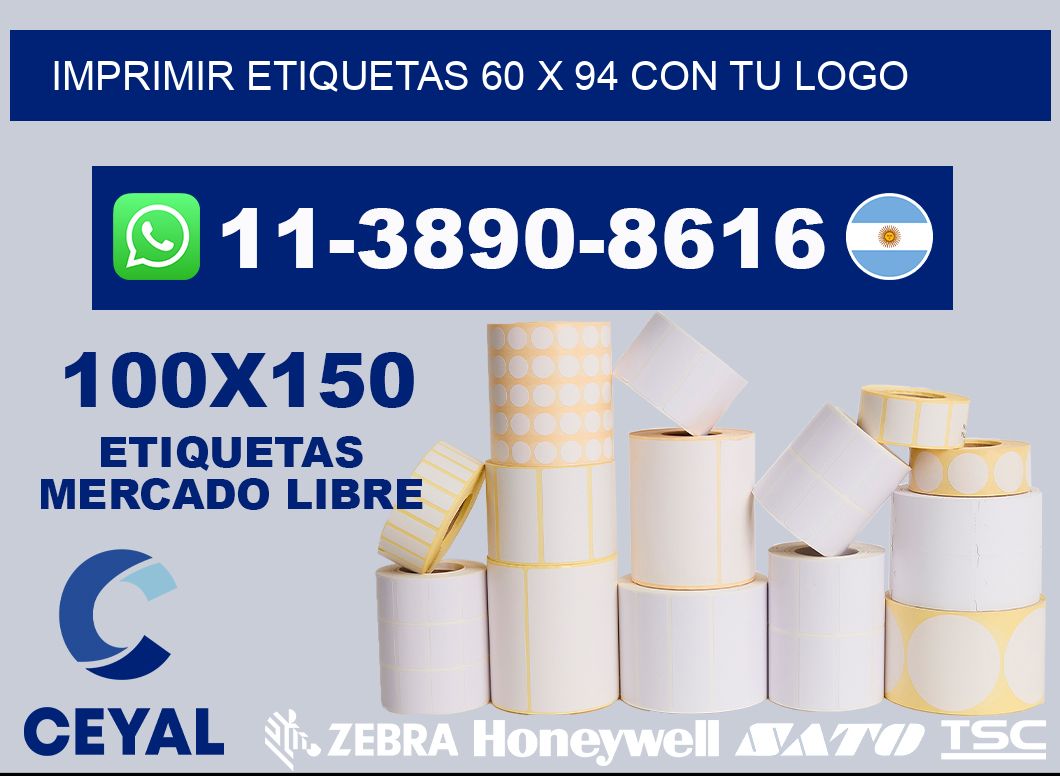 imprimir etiquetas 60 x 94 con tu logo