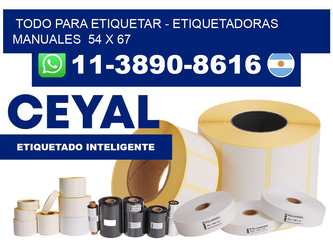 todo para etiquetar - Etiquetadoras Manuales  54 x 67