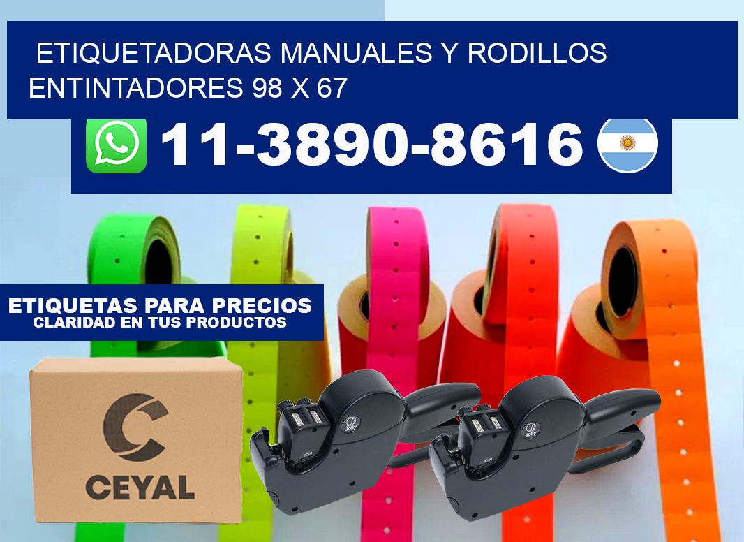 Etiquetadoras manuales y rodillos entintadores 98 x 67