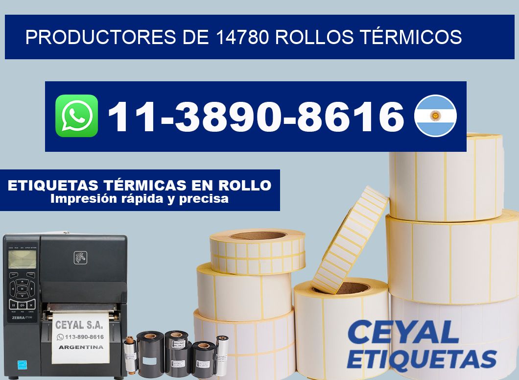 PRODUCTORES DE 14780 ROLLOS TÉRMICOS