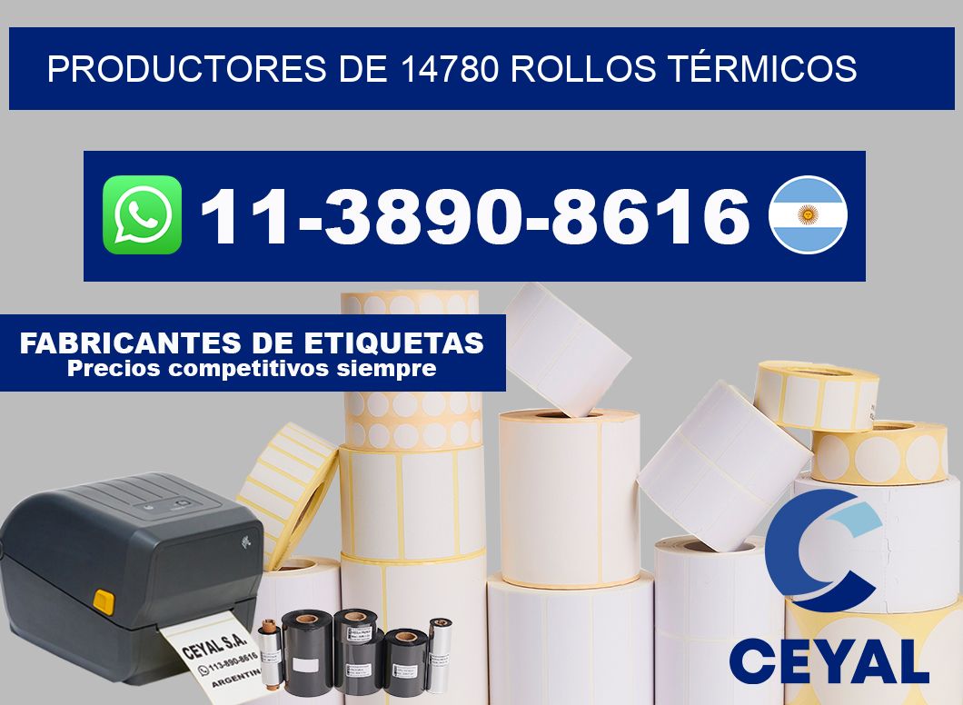 PRODUCTORES DE 14780 ROLLOS TÉRMICOS