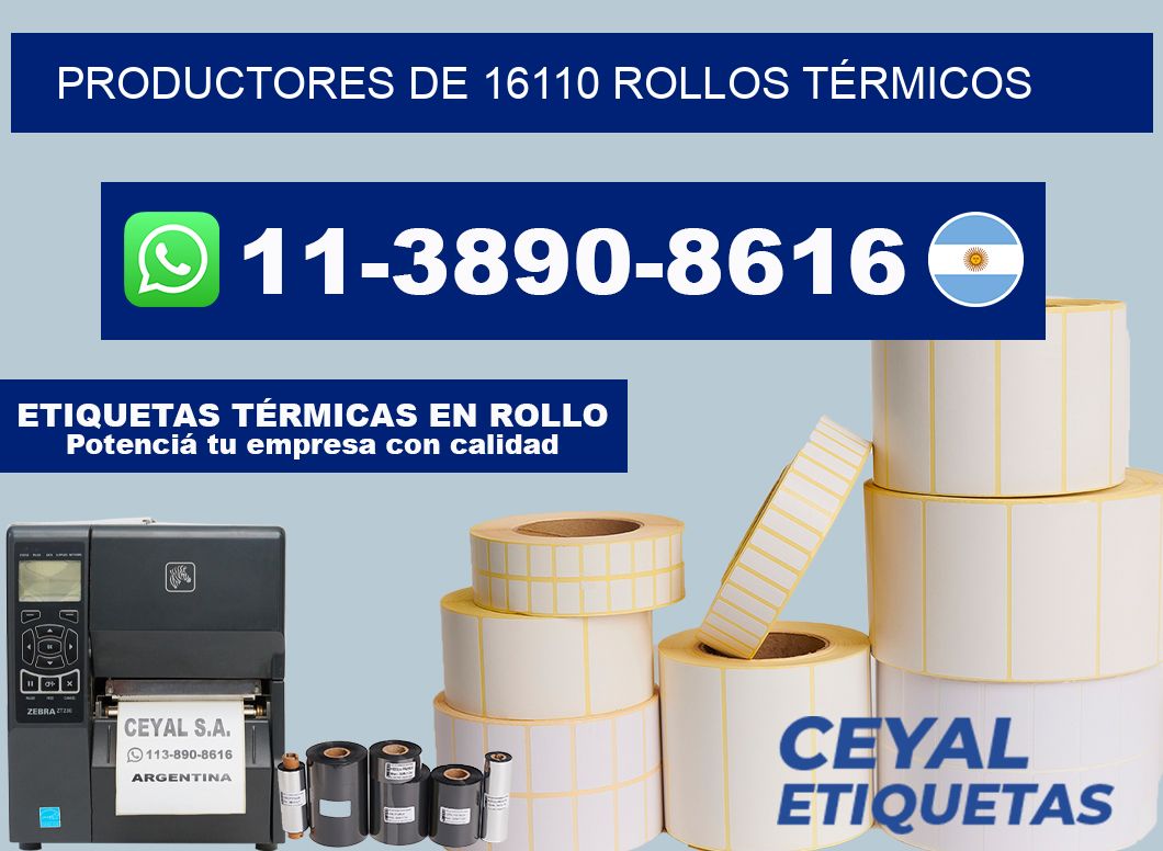 PRODUCTORES DE 16110 ROLLOS TÉRMICOS