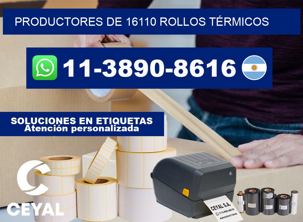 PRODUCTORES DE 16110 ROLLOS TÉRMICOS