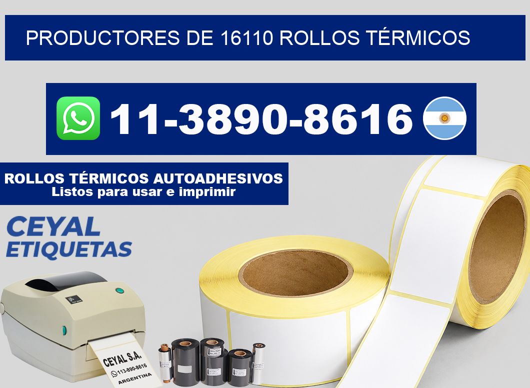 PRODUCTORES DE 16110 ROLLOS TÉRMICOS