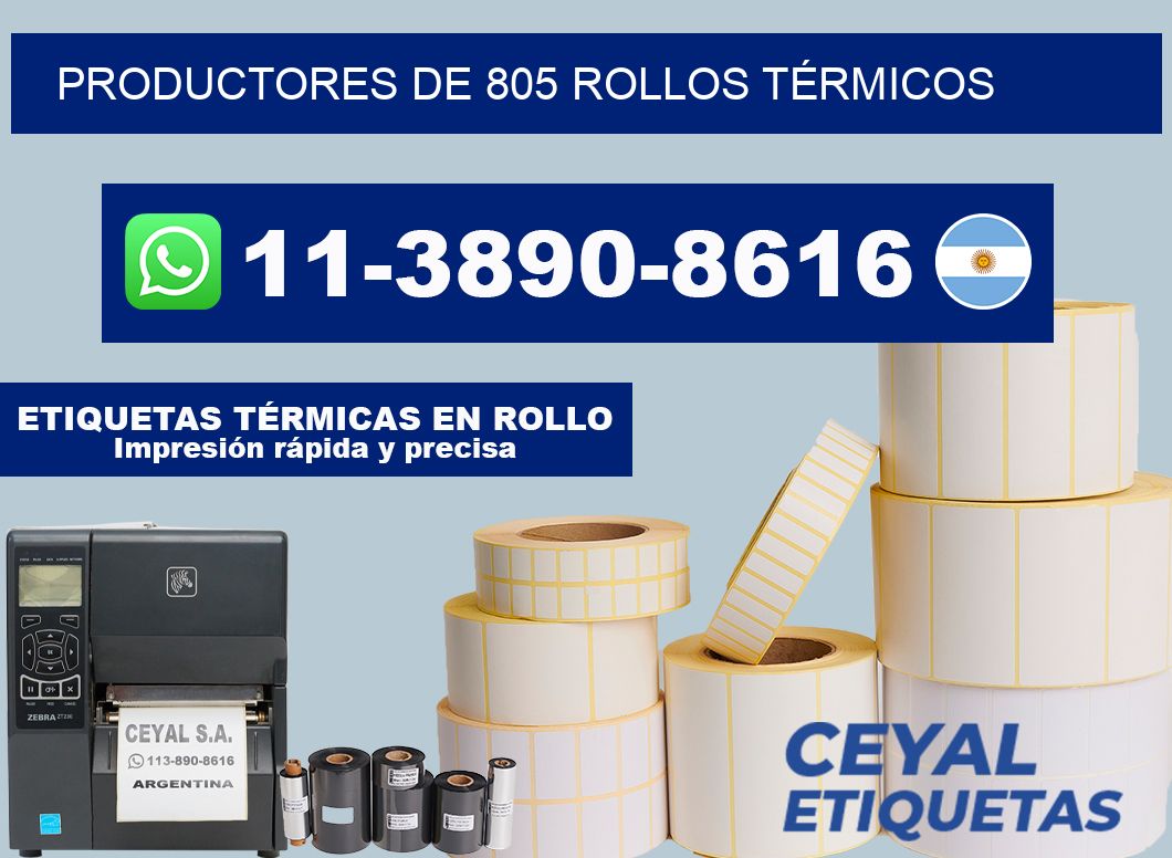 PRODUCTORES DE 805 ROLLOS TÉRMICOS