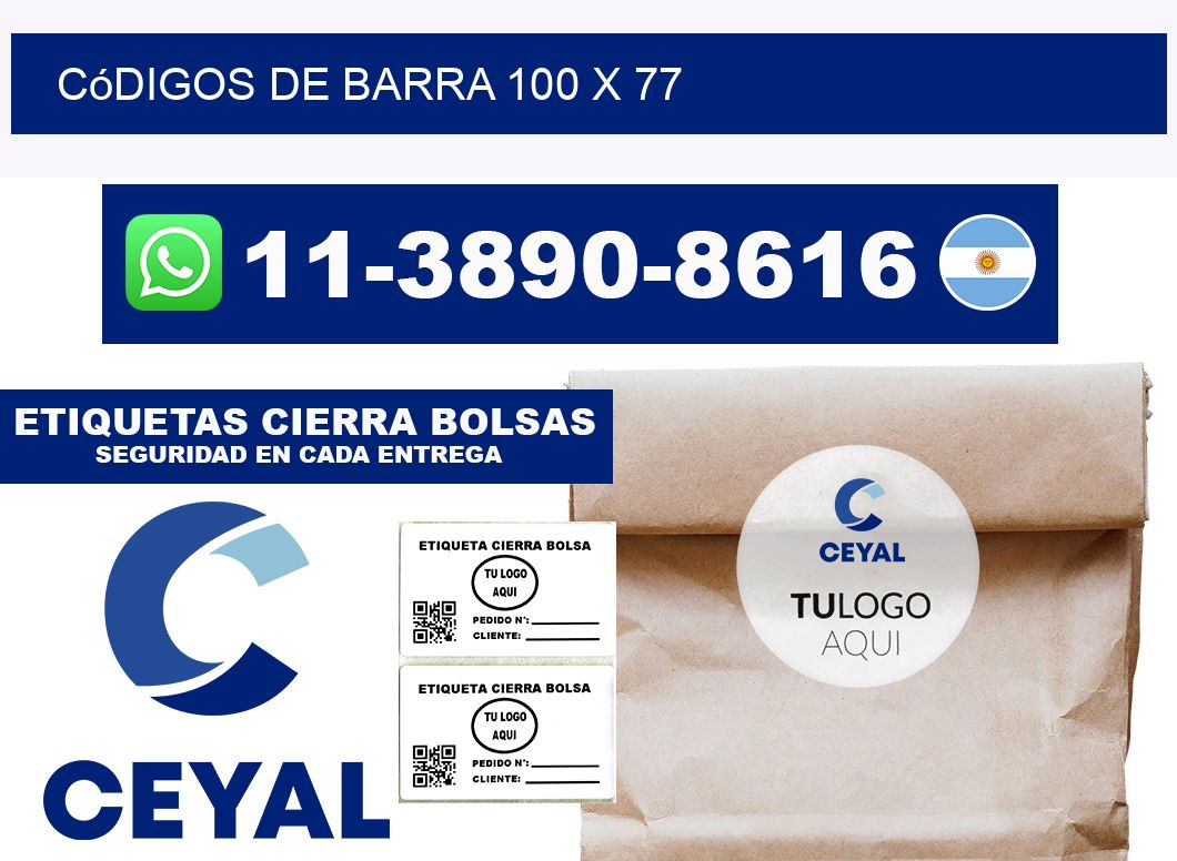 códigos de barra 100 x 77
