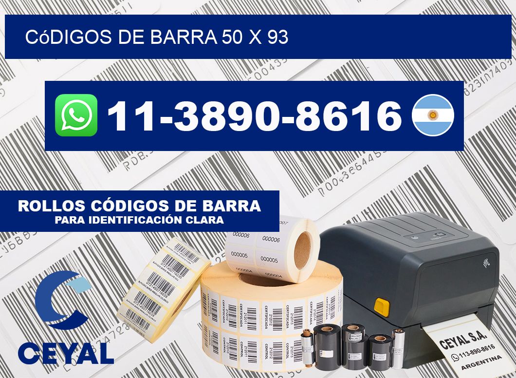 códigos de barra 50 x 93