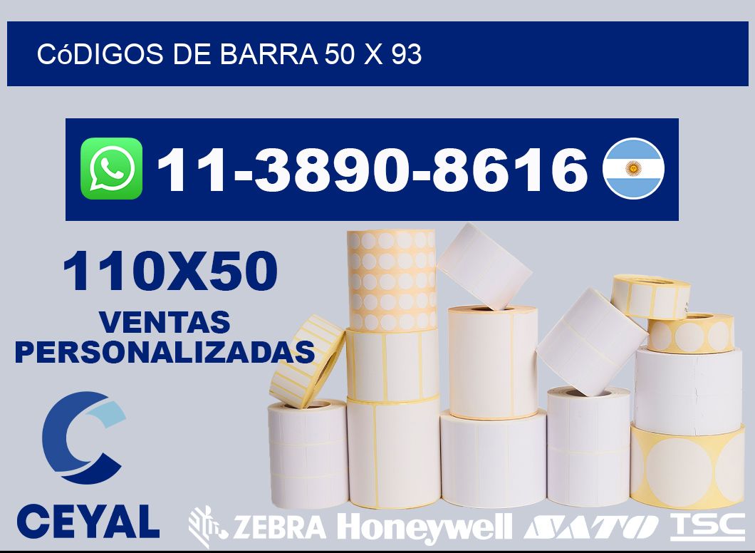 códigos de barra 50 x 93