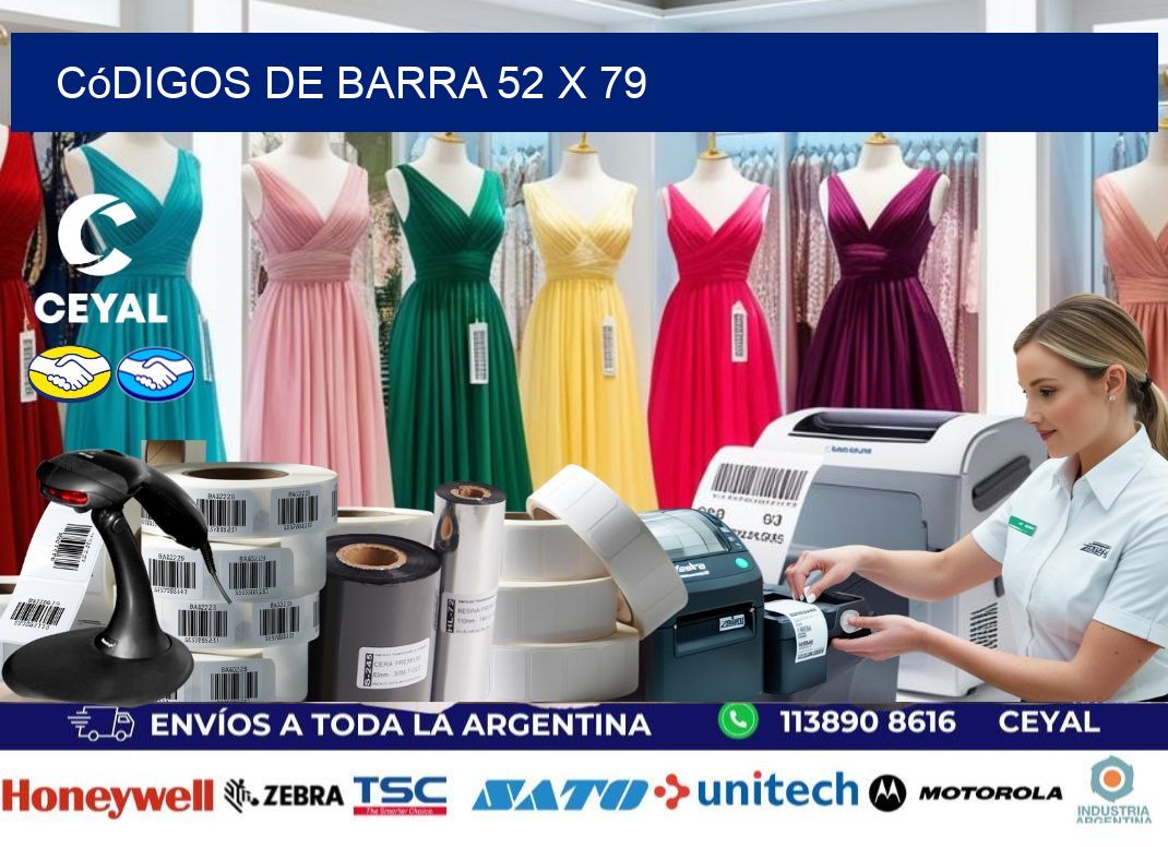 códigos de barra 52 x 79