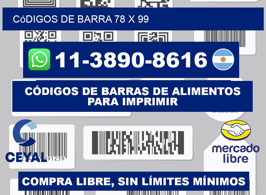 códigos de barra 78 x 99