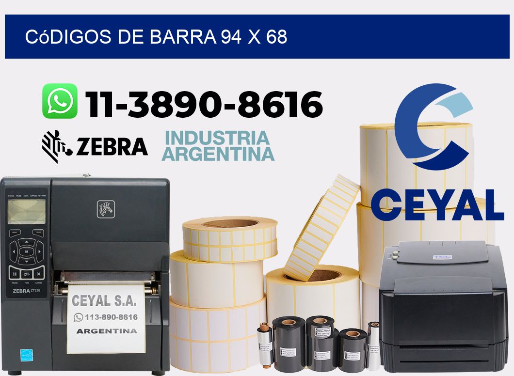 códigos de barra 94 x 68