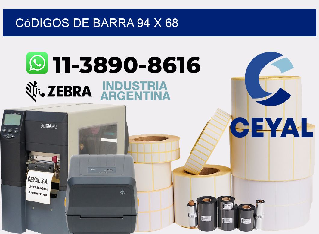 códigos de barra 94 x 68