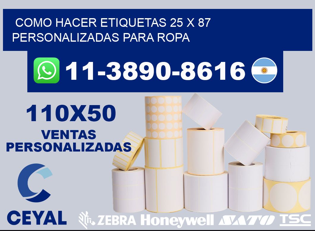 como hacer etiquetas 25 x 87 personalizadas para ropa