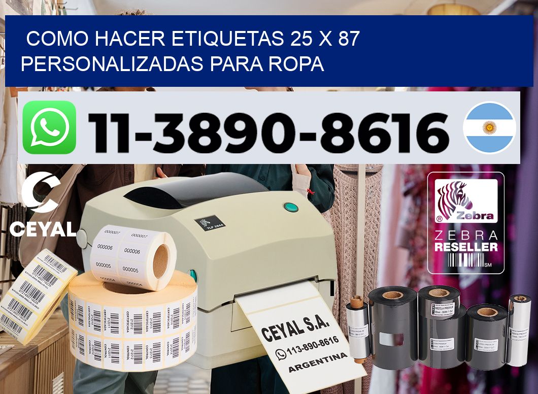 como hacer etiquetas 25 x 87 personalizadas para ropa