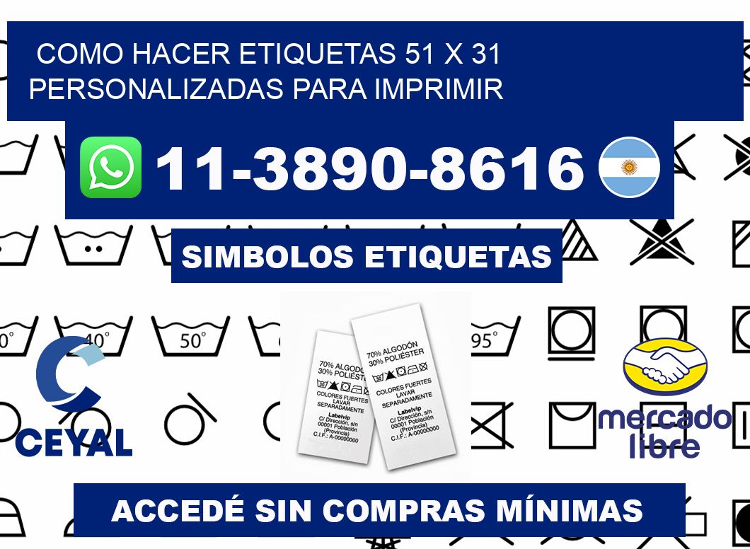 como hacer etiquetas 51 x 31 personalizadas para imprimir