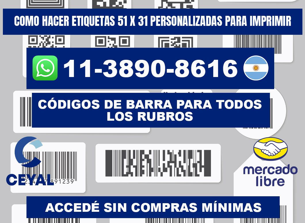 como hacer etiquetas 51 x 31 personalizadas para imprimir