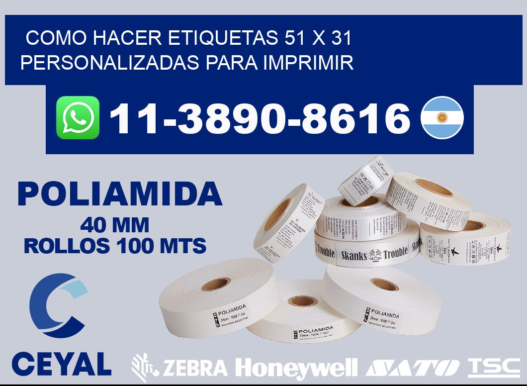 como hacer etiquetas 51 x 31 personalizadas para imprimir