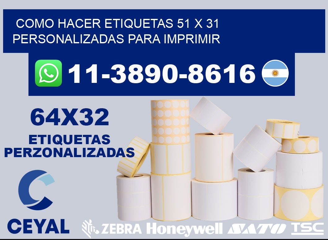 como hacer etiquetas 51 x 31 personalizadas para imprimir