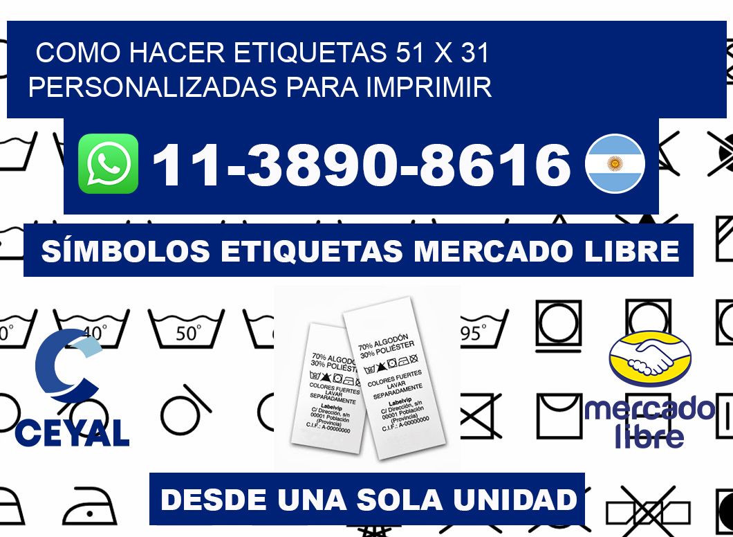 como hacer etiquetas 51 x 31 personalizadas para imprimir