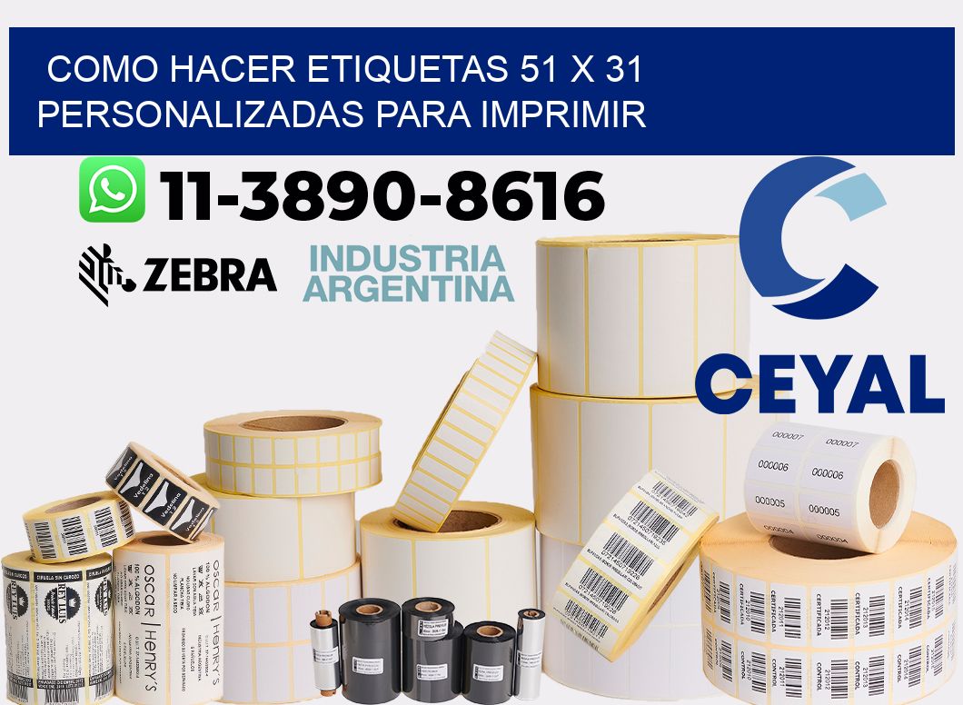 como hacer etiquetas 51 x 31 personalizadas para imprimir