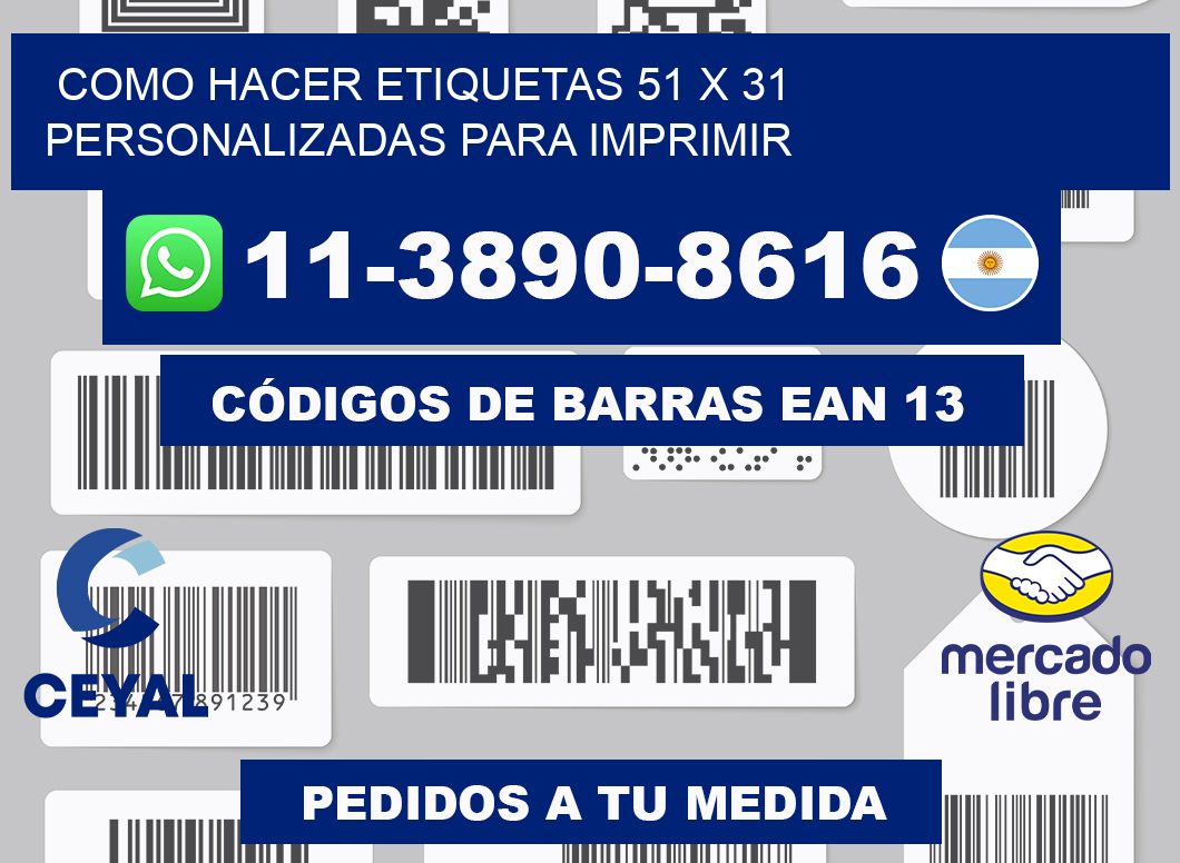 como hacer etiquetas 51 x 31 personalizadas para imprimir