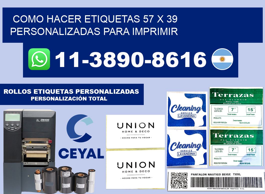 como hacer etiquetas 57 x 39 personalizadas para imprimir