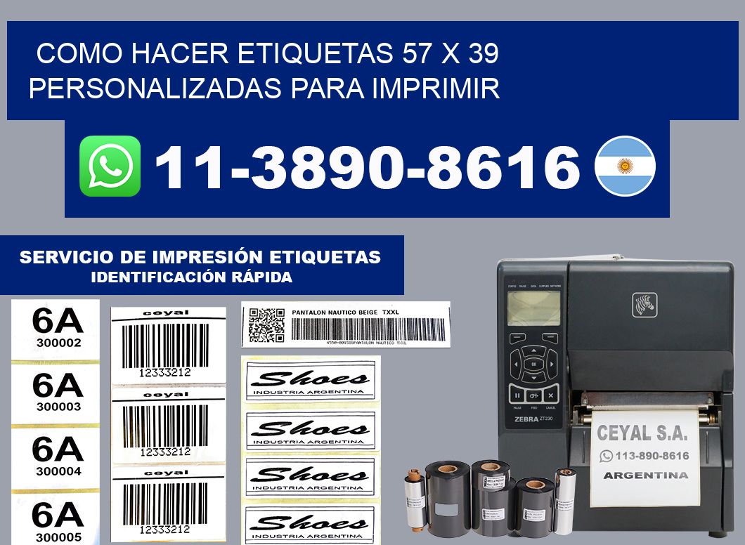 como hacer etiquetas 57 x 39 personalizadas para imprimir