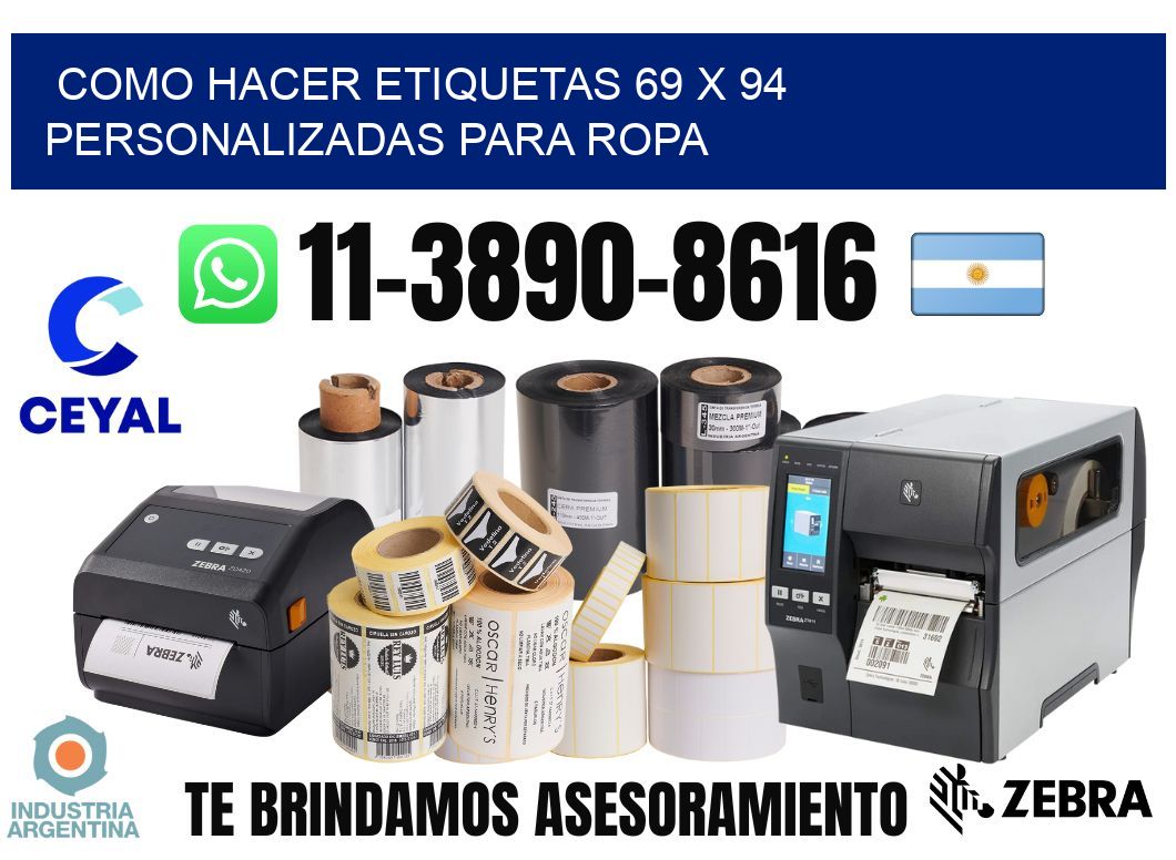 como hacer etiquetas 69 x 94 personalizadas para ropa