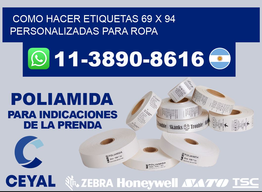 como hacer etiquetas 69 x 94 personalizadas para ropa