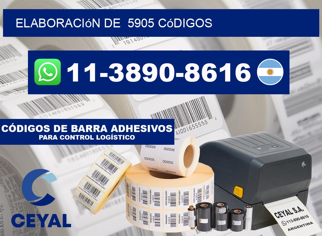 elaboración de  5905 códigos