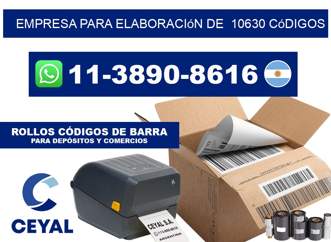 empresa para elaboración de  10630 códigos