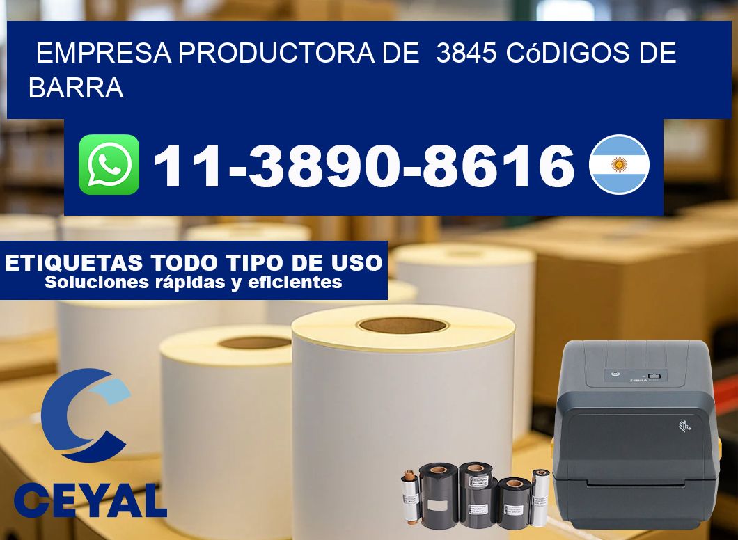 empresa productora de 3845 códigos de barra