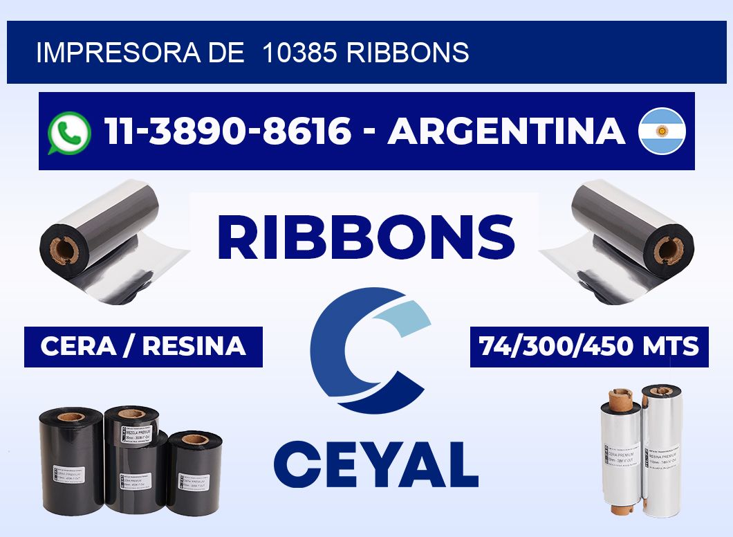 impresora de 10385 ribbons
