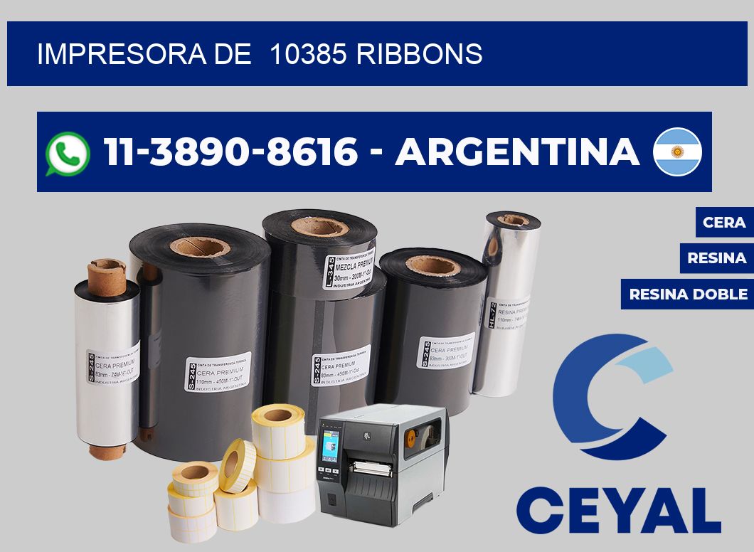 impresora de 10385 ribbons