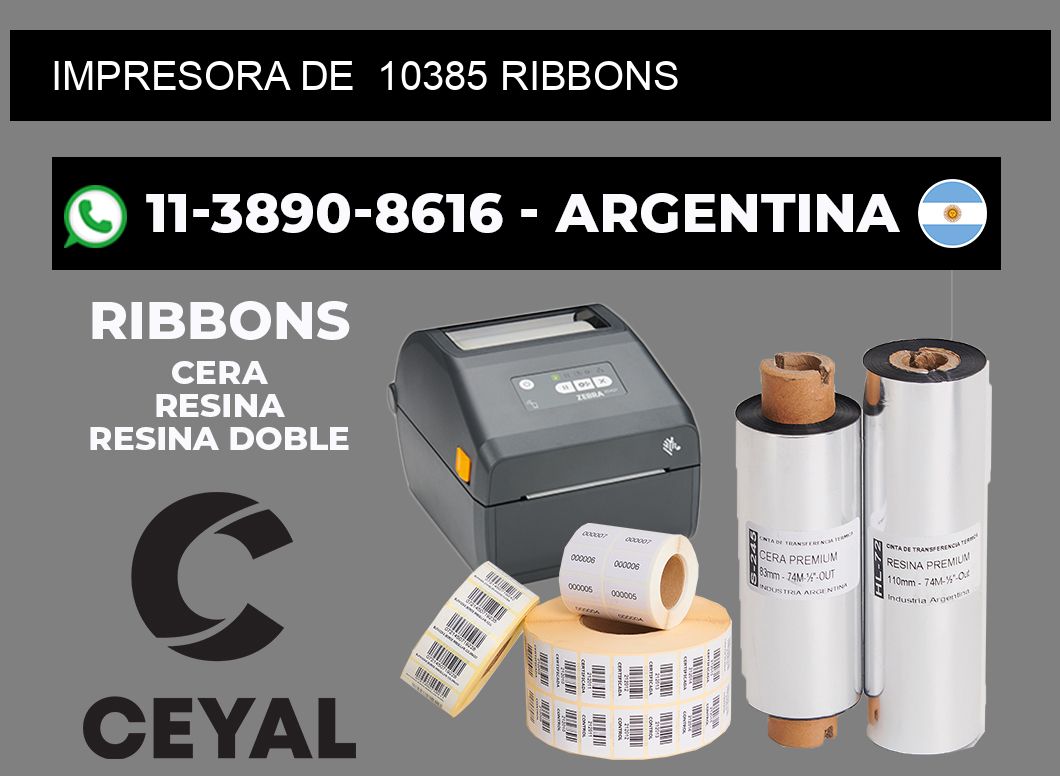 impresora de 10385 ribbons