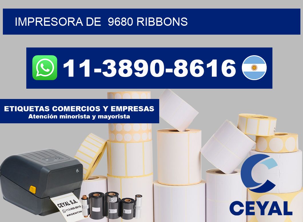 impresora de  9680 ribbons