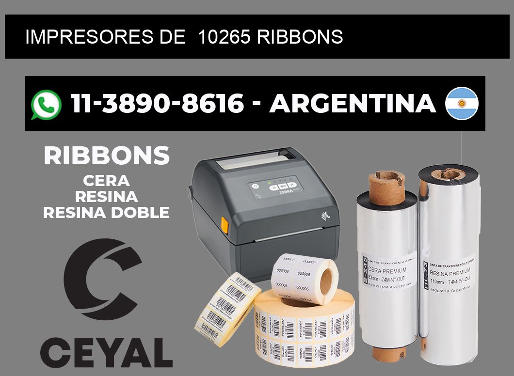 impresores de 10265 ribbons