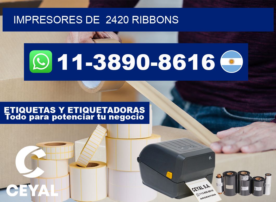 impresores de  2420 ribbons